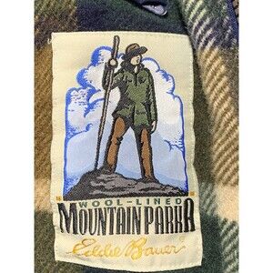 Eddie Bauer Men’s Wool Lined Mountain Navy Parka Jacket Large Vintage 90's